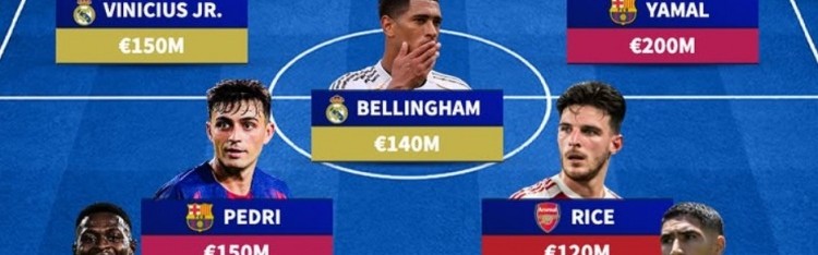 NBA赛事直播-德转列欧冠八强战最贵阵：姆巴佩、亚马尔领衔，皇马3将、巴萨4人